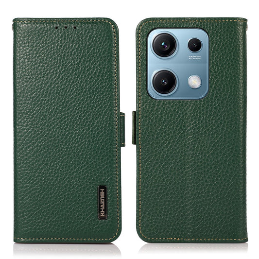 Xiaomi Redmi Note 14S 4G Handyhülle – KHAZNEH aus echtem Rindsleder mit RFID-Blockierung