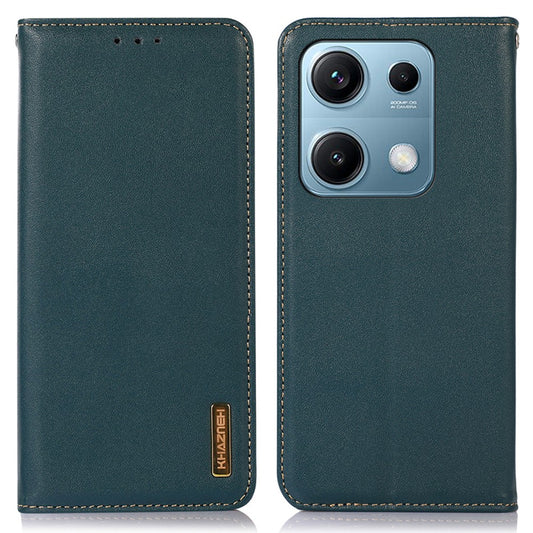Xiaomi Redmi Note 14S 4G Handyhülle – KHAZNEH aus echtem Rindsleder mit Nappa-Textur
