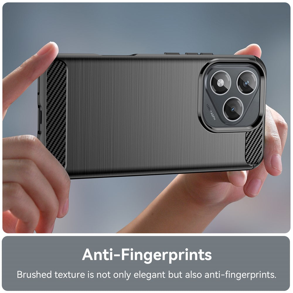 For Honor X70i / 400 Lite 5G Case Protective Phone Cover Carbon Fiber Texture Brushed