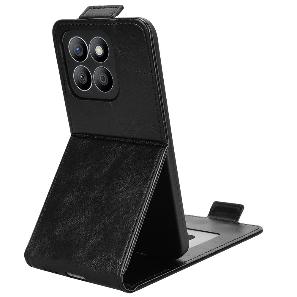 For Honor X8c 4G Stand Case Magnetic Clasp Vertical Flip Leather Phone Cover with Card Holder