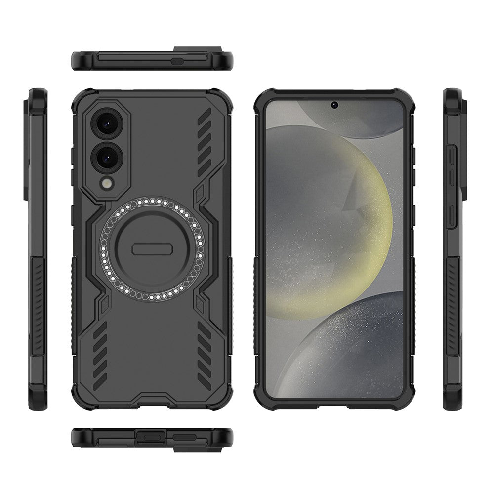 Galaxy S25 Edge magnetische Hülle – Mit Schmetterlingsrüstung & Hohlwärmeableitung