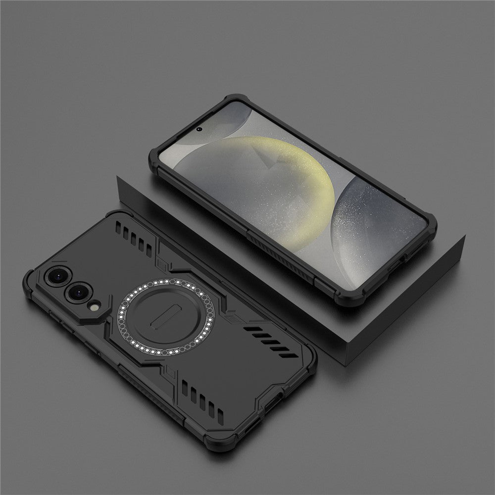 Galaxy S25 Edge magnetische Hülle – Mit Schmetterlingsrüstung & Hohlwärmeableitung