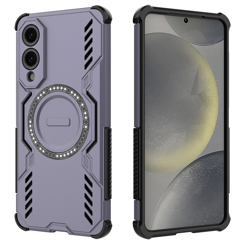 Galaxy S25 Edge magnetische Hülle – Mit Schmetterlingsrüstung & Hohlwärmeableitung