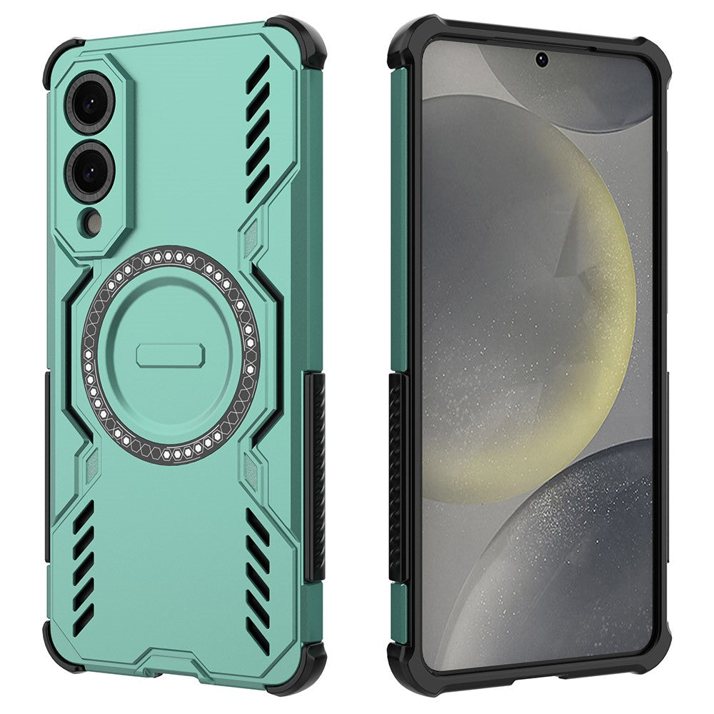 Galaxy S25 Edge magnetische Hülle – Mit Schmetterlingsrüstung & Hohlwärmeableitung