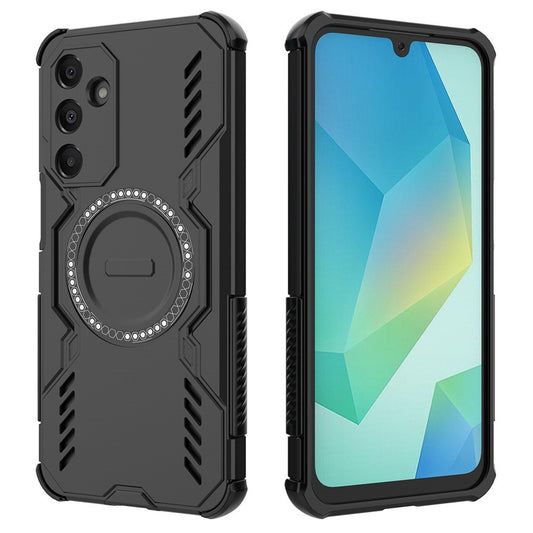 Galaxy A16 5G/4G magnetische Hülle – Mit Schmetterlingsrüstung & Hohlwärmeableitung