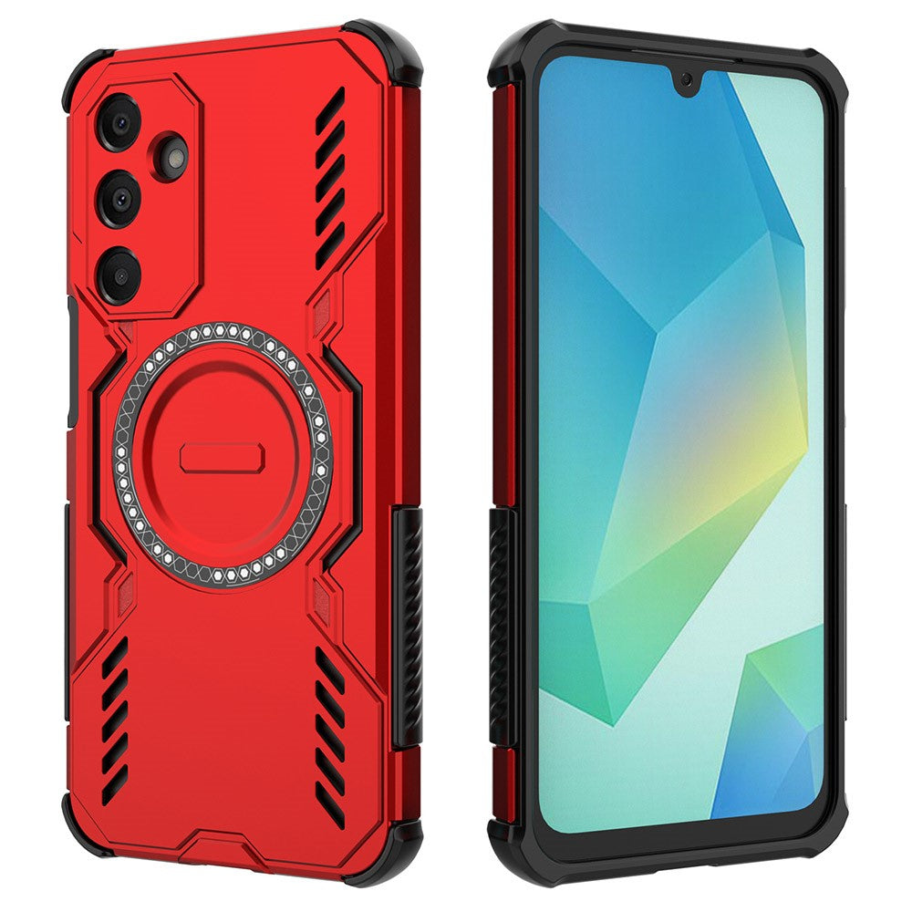 Galaxy A16 5G/4G magnetische Hülle – Mit Schmetterlingsrüstung & Hohlwärmeableitung