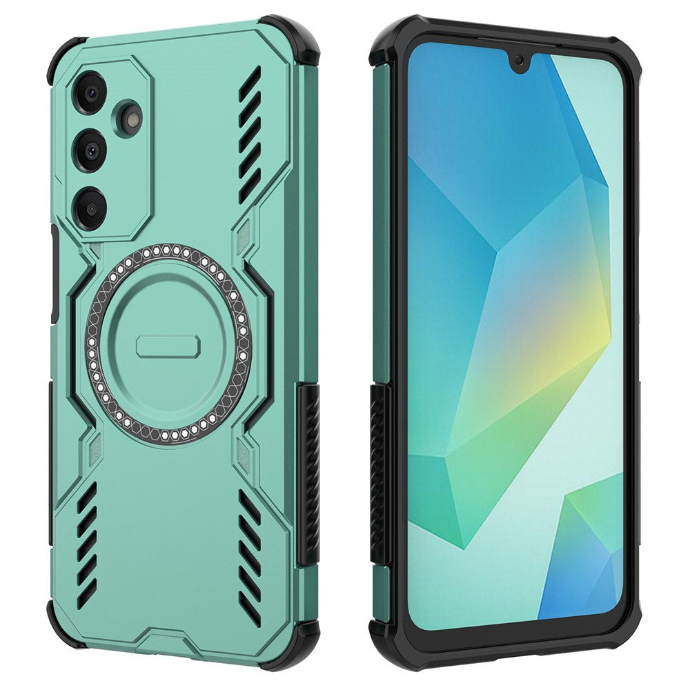 Galaxy A16 5G/4G magnetische Hülle – Mit Schmetterlingsrüstung & Hohlwärmeableitung