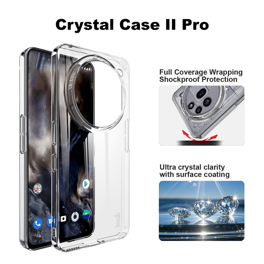 Nothing Phone (3a) Pro Transparente Handyhülle – Klare Schutzhülle, aus PC für Ihr Smartphone