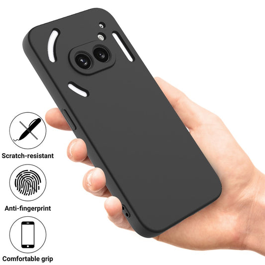 For Nothing Phone (2a) Plus Liquid Silicone Case Phone Back Cover with Hand Strap