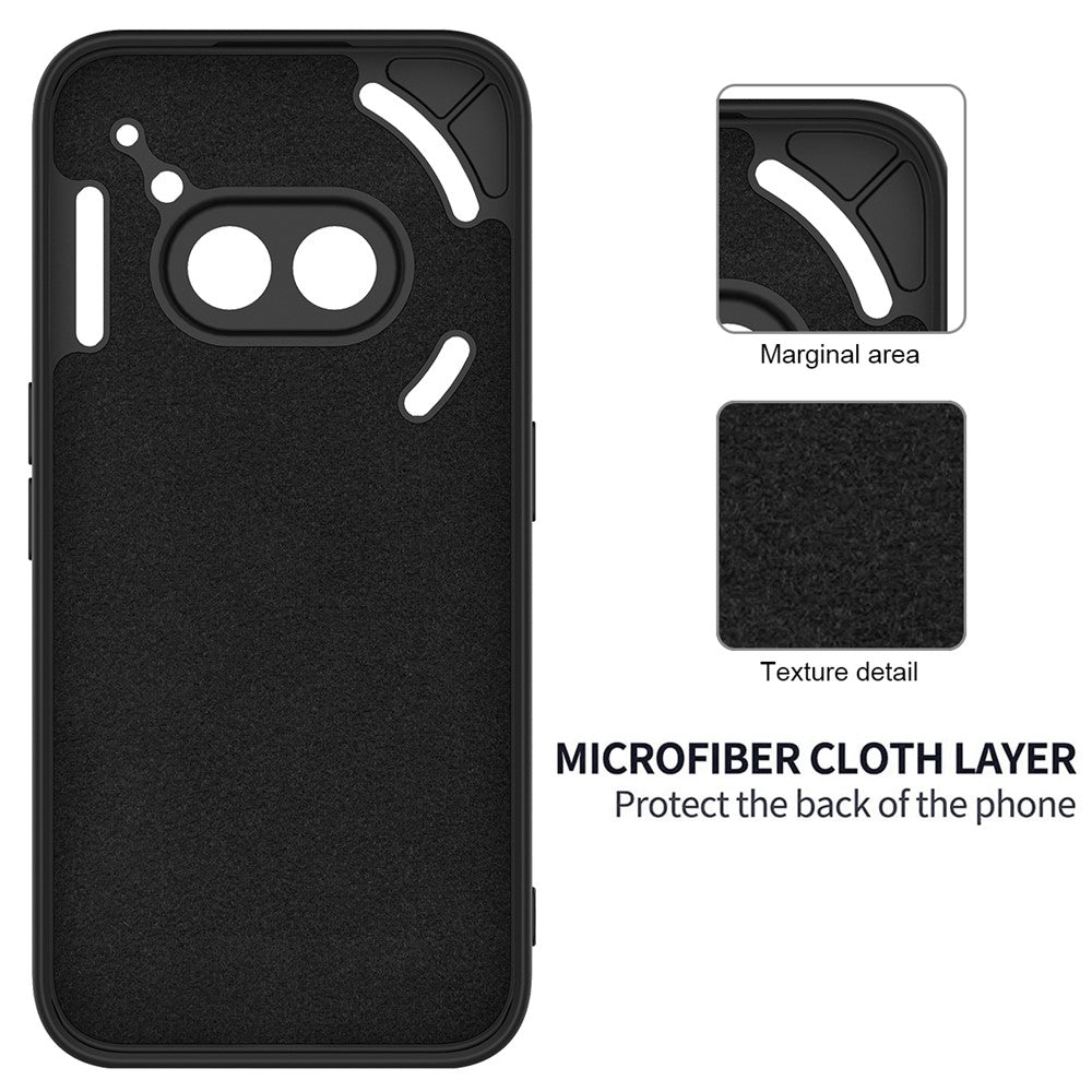For Nothing Phone (2a) Plus Liquid Silicone Case Phone Back Cover with Hand Strap