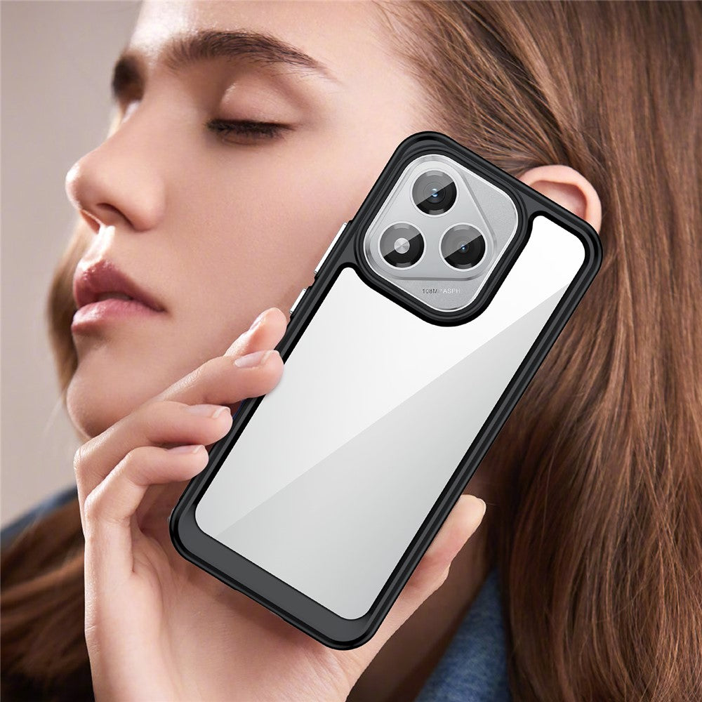 Honor X70i / 400 Lite 5G Transparente Handyhülle – Stoßfeste Rückseite, aus TPU & Acryl