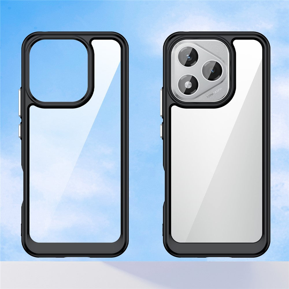 Honor X70i / 400 Lite 5G Transparente Handyhülle – Stoßfeste Rückseite, aus TPU & Acryl