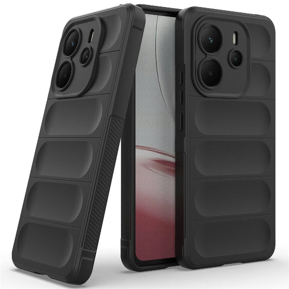 For Xiaomi Redmi Note 14 4G (164.84mm) Case Anti-Drop Soft TPU Rugged Phone Back Cover