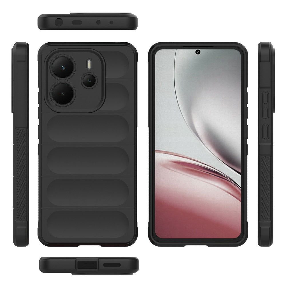 For Xiaomi Redmi Note 14 4G (164.84mm) Case Anti-Drop Soft TPU Rugged Phone Back Cover
