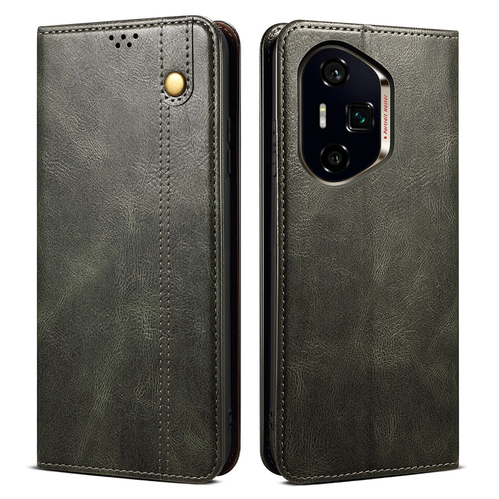 For Honor 400 Pro 5G (Global) Case Crazy Horse Texture Waxy Leather Wallet Stand Phone Cover