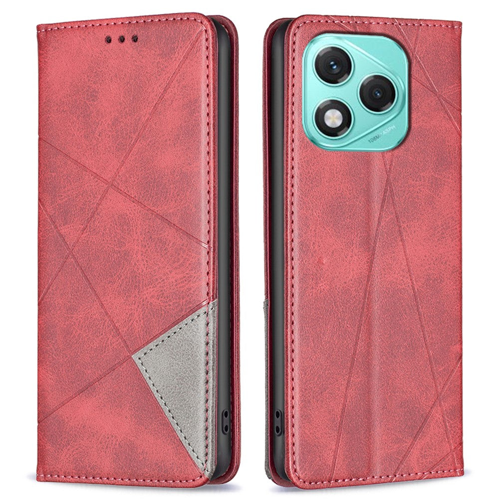 Honor 400 Lite 5G Wallet-Handyhülle – Kratzfest, aus Leder, mit Ständer & bedruckten Kartenfächern