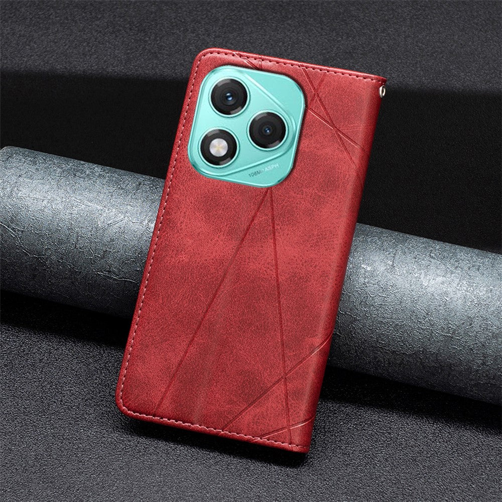Honor 400 Lite 5G Wallet-Handyhülle – Kratzfest, aus Leder, mit Ständer & bedruckten Kartenfächern