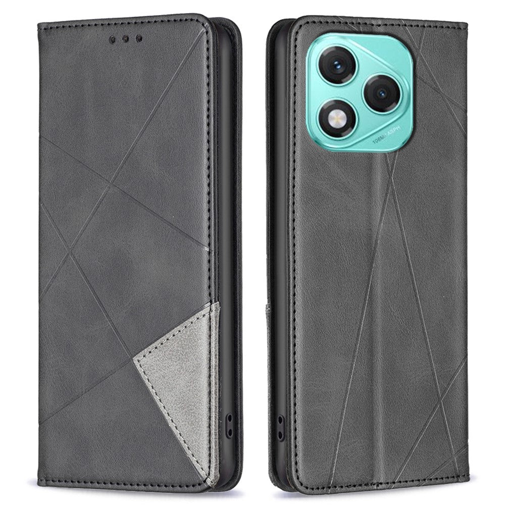 Honor 400 Lite 5G Wallet-Handyhülle – Kratzfest, aus Leder, mit Ständer & bedruckten Kartenfächern