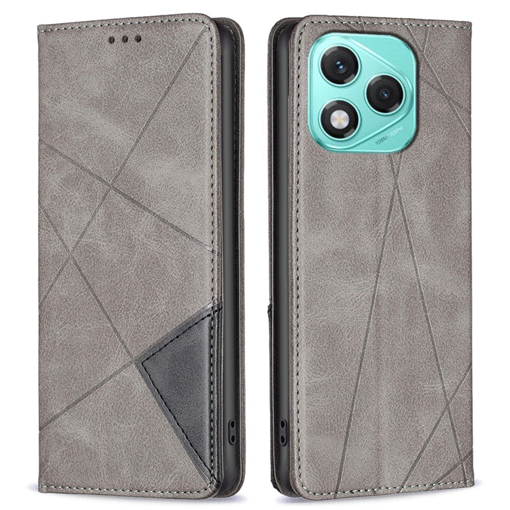 Honor 400 Lite 5G Wallet-Handyhülle – Kratzfest, aus Leder, mit Ständer & bedruckten Kartenfächern