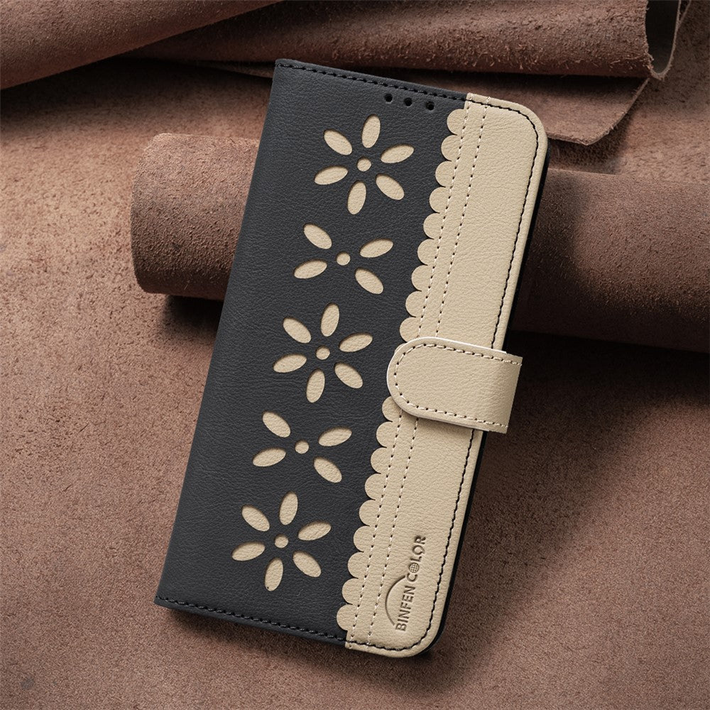 BINFEN COLOR BF36 For Honor 400 Lite 5G Leather Case Floral Pattern Phone Cover RFID Blocking Wallet Stand