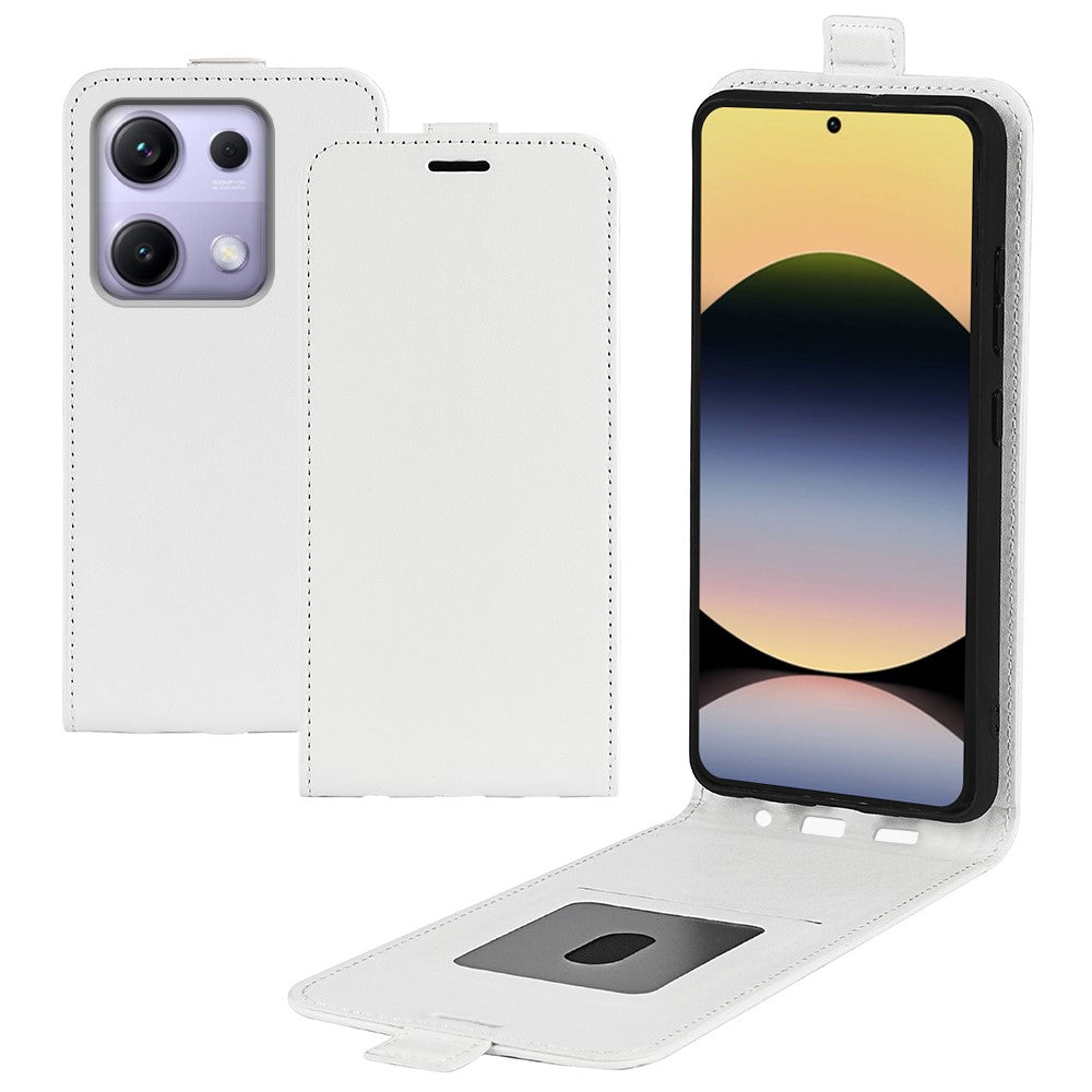 For Xiaomi Redmi Note 14S 4G Case with Card Slots Vertical Flip Leather Phone Cover