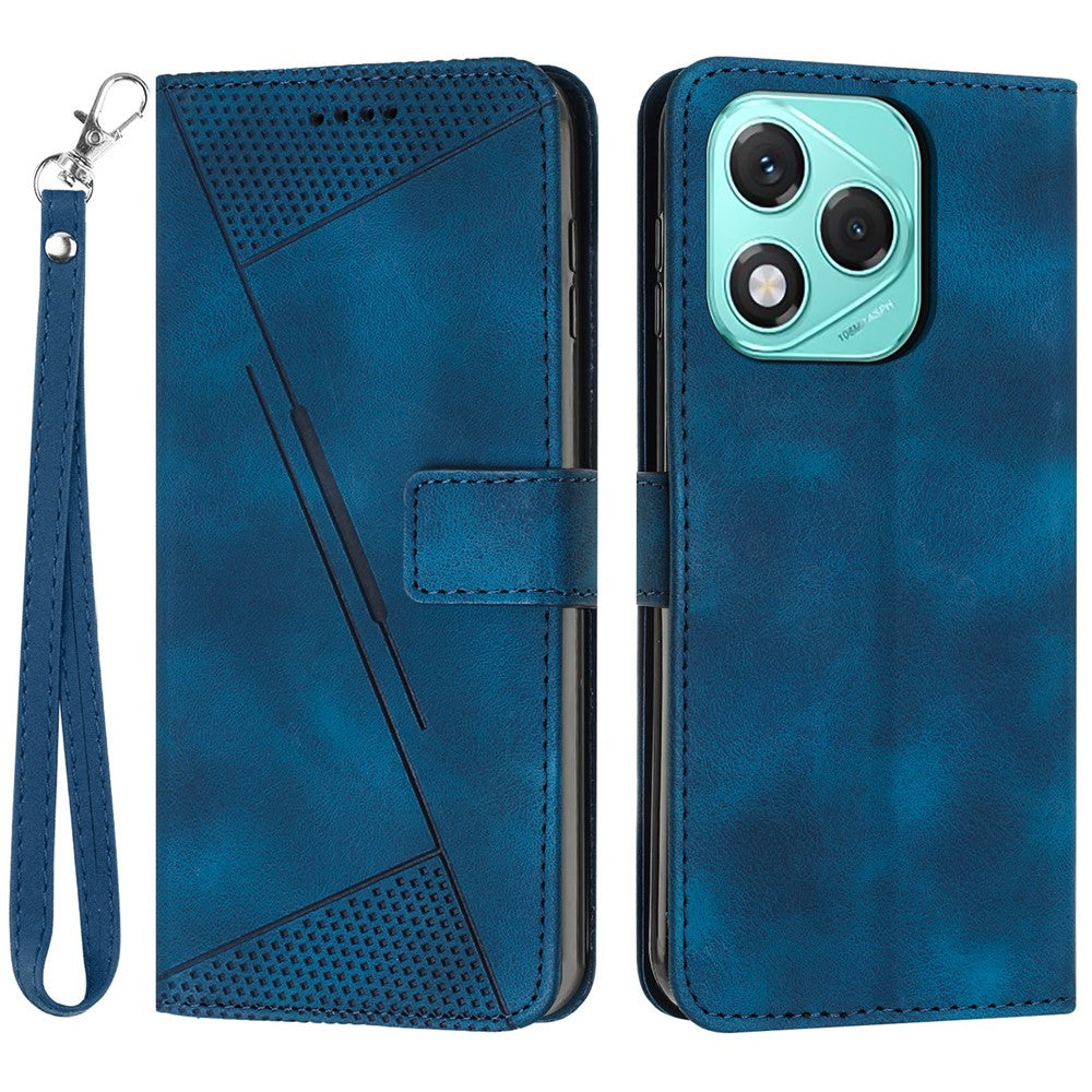 Leather Case for Honor 400 Lite 5G Imprinted Triangle Phone Cover
