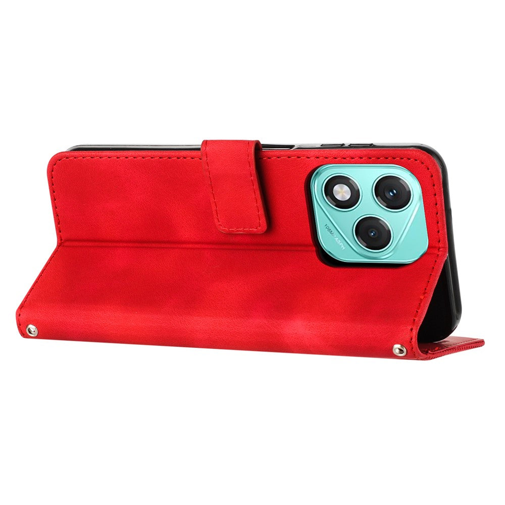 Leather Case for Honor 400 Lite 5G Imprinted Triangle Phone Cover