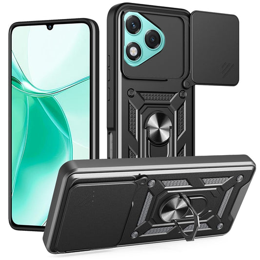 Honor 400 Lite 5G Handyhülle – mit Standfunktion, mit Kamera-Schiebeabdeckung, aus TPU / PC