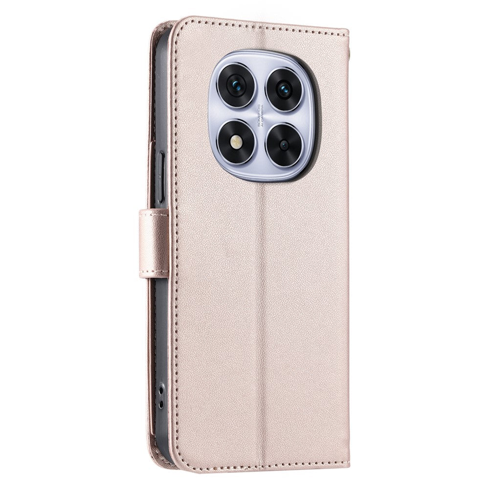 For Xiaomi Redmi Note 14 Pro 4G Case Ring Buckle Wallet Stand Rhombus Crossbody Leather Mobile Cover