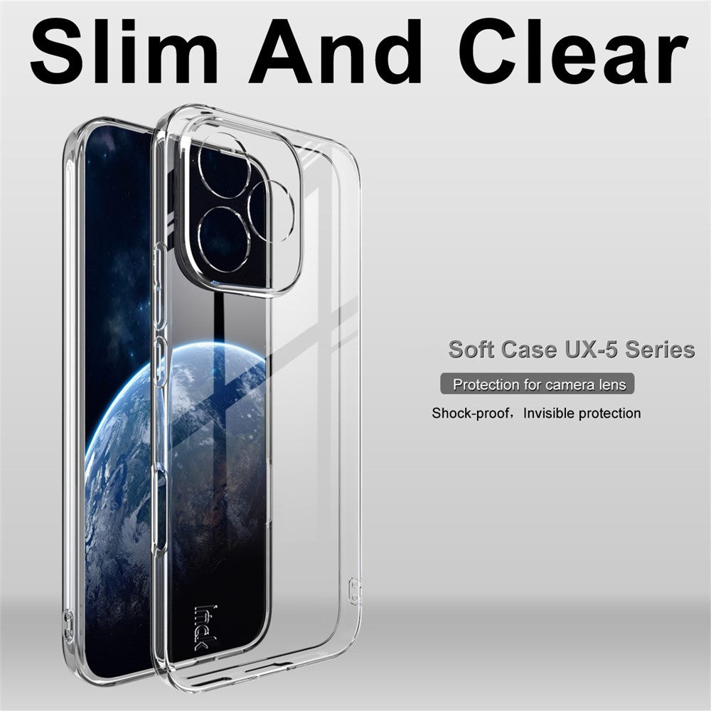 IMAK UX-5 Series For Honor 400 Lite 5G Case Shockproof TPU Clear Slim Back Shell