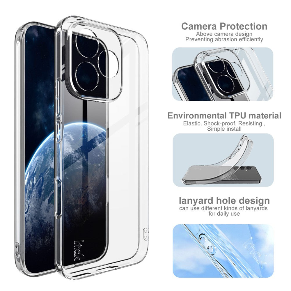 IMAK UX-5 Series For Honor 400 Lite 5G Case Shockproof TPU Clear Slim Back Shell