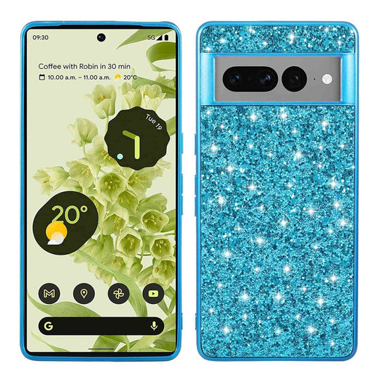 Pixel 7 Pro 5G Schutzhülle – Funkelnde Glitzer-Rückseite