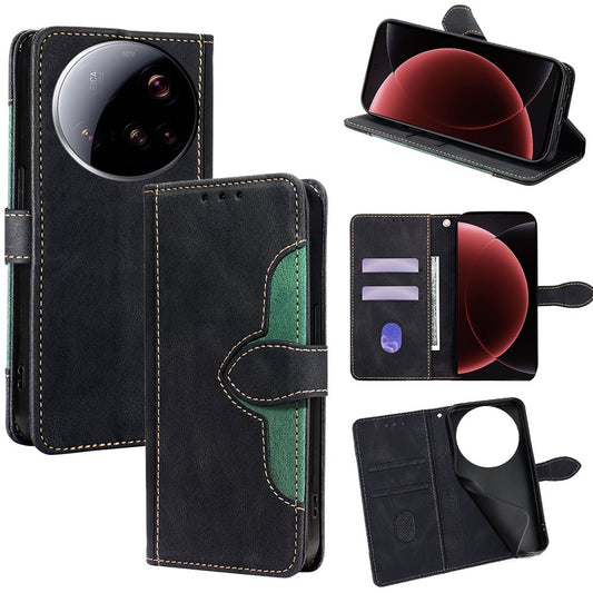 Xiaomi 15 Ultra Handyhülle – aus Leder mit Strohhut-Magnetverschluss