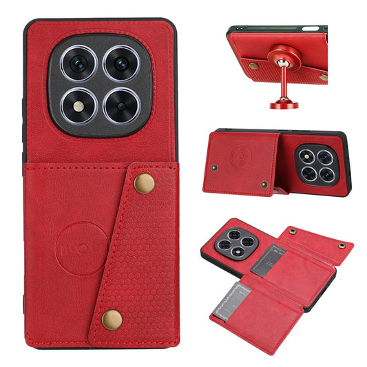 Xiaomi Redmi Note 14 Pro 4G Handyhülle – mit Kartenfächern, Ständer, Leder + TPU