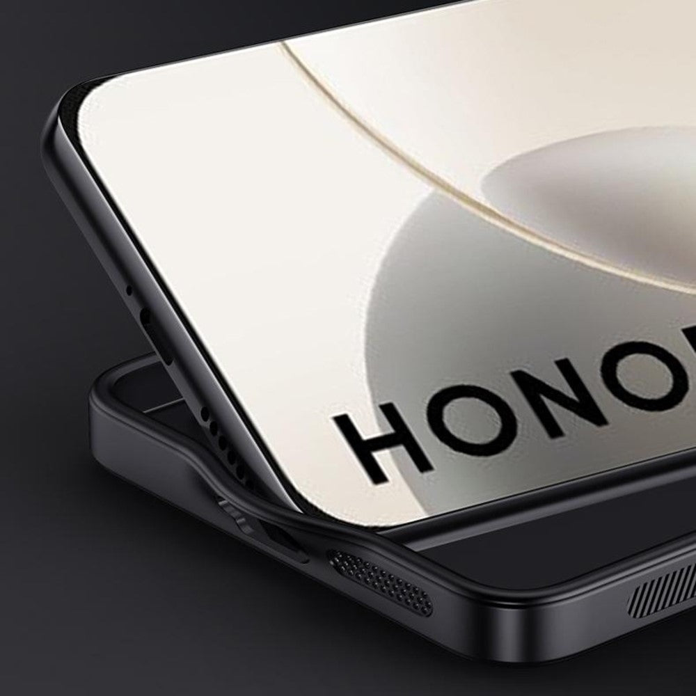 Honor 400 Lite 5G Handyhülle – Aus lederbeschichtetem PC+TPU, mit Holzmaserung