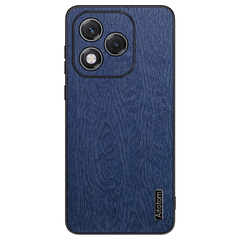 Honor 400 Lite 5G Handyhülle – Aus lederbeschichtetem PC+TPU, mit Holzmaserung