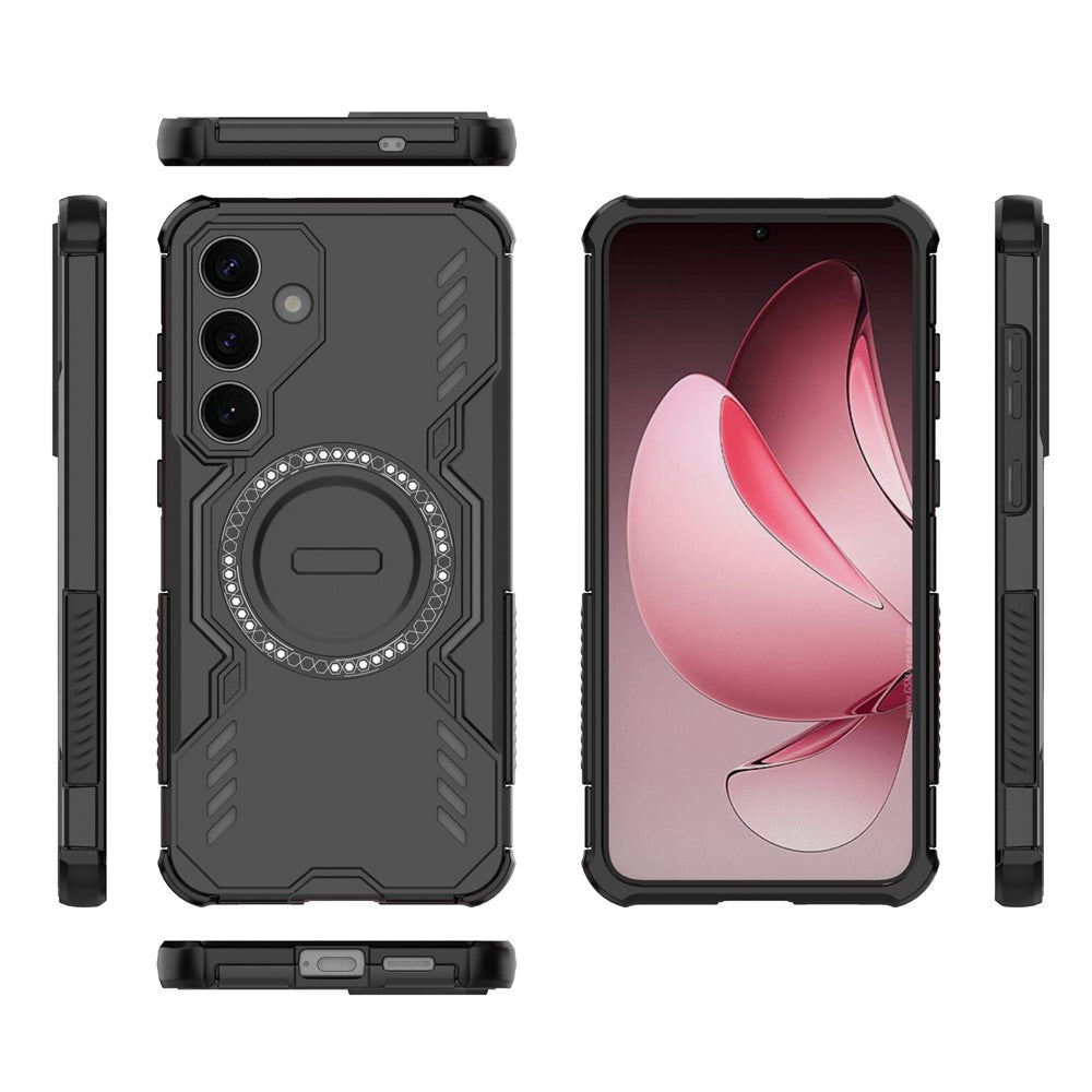 Galaxy S25 Plus magnetische Hülle – Mit Schmetterlingsrüstung & Hohlwärmeableitung