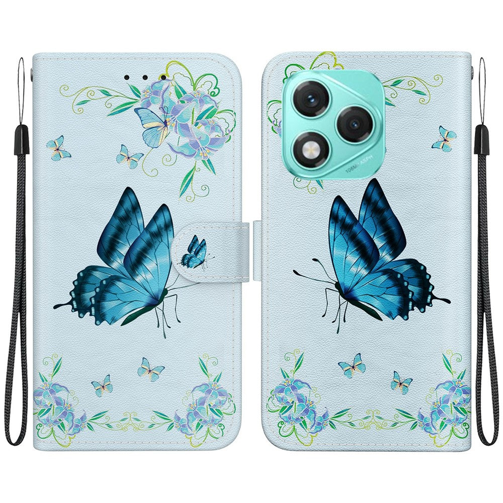 For Honor 400 Lite 5G Wallet Phone Case Anti-Drop Leather Flip Cover Pattern Printing