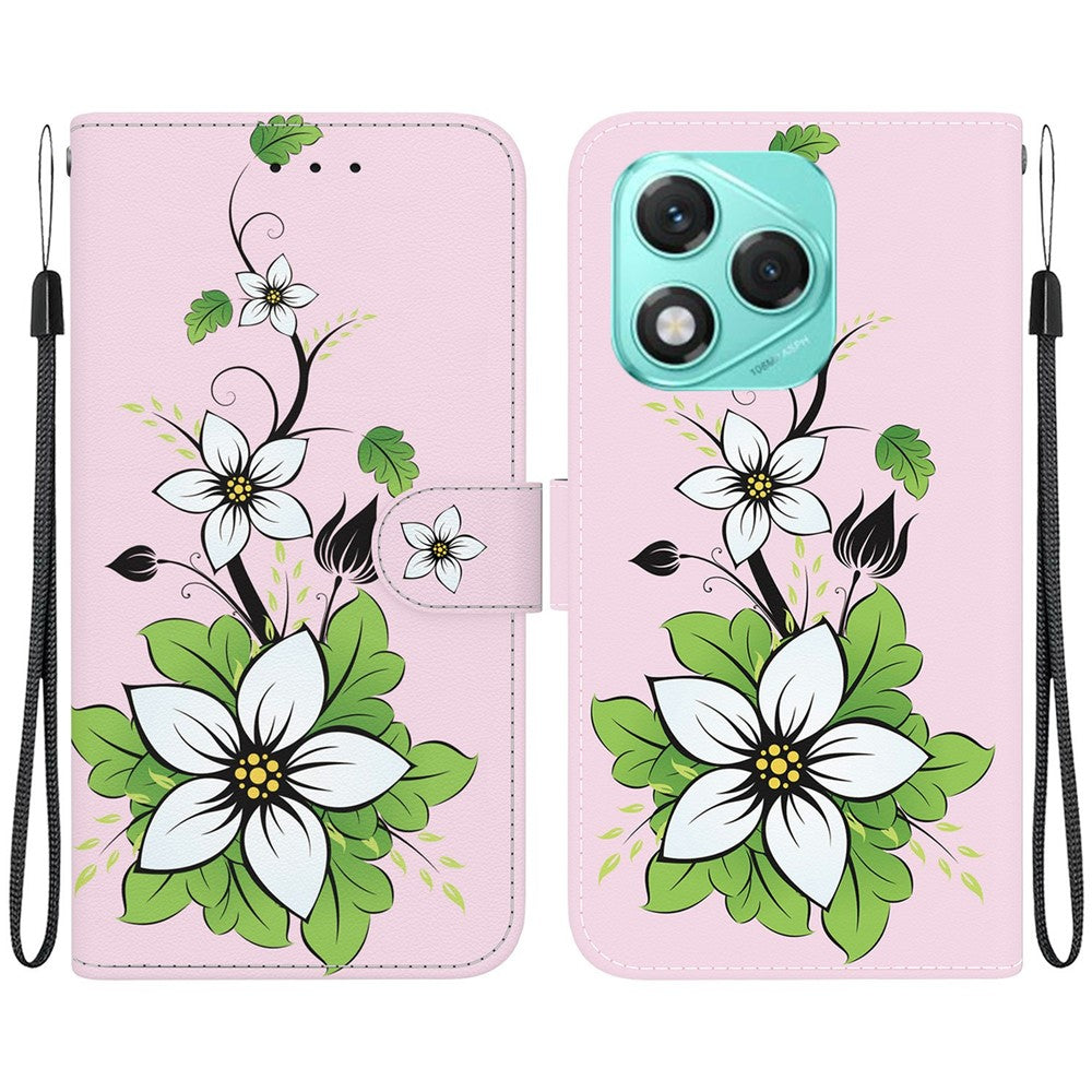 For Honor 400 Lite 5G Wallet Phone Case Anti-Drop Leather Flip Cover Pattern Printing
