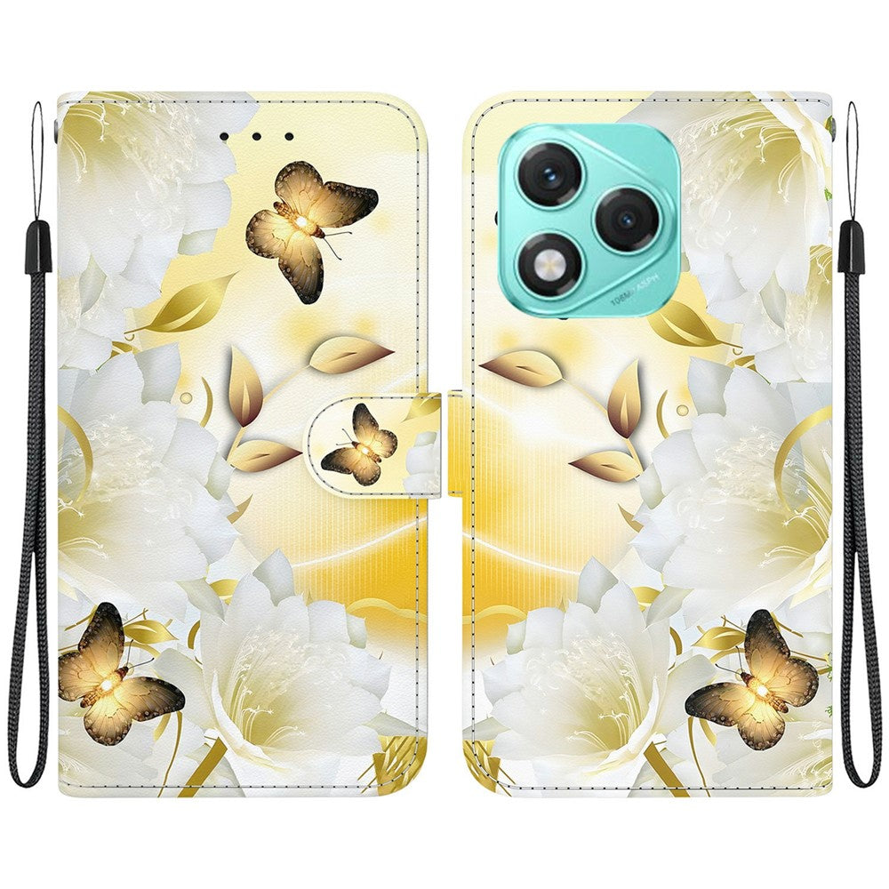 For Honor 400 Lite 5G Wallet Phone Case Anti-Drop Leather Flip Cover Pattern Printing