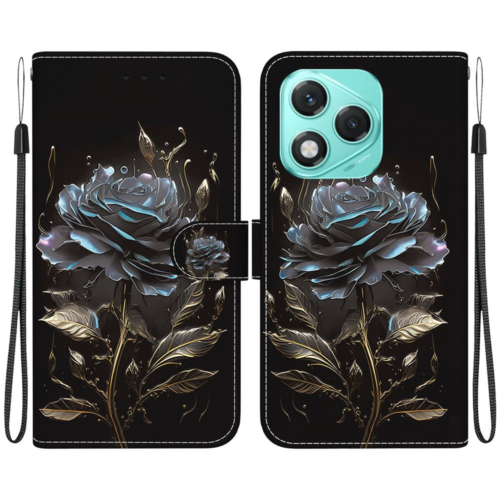 For Honor 400 Lite 5G Wallet Phone Case Anti-Drop Leather Flip Cover Pattern Printing