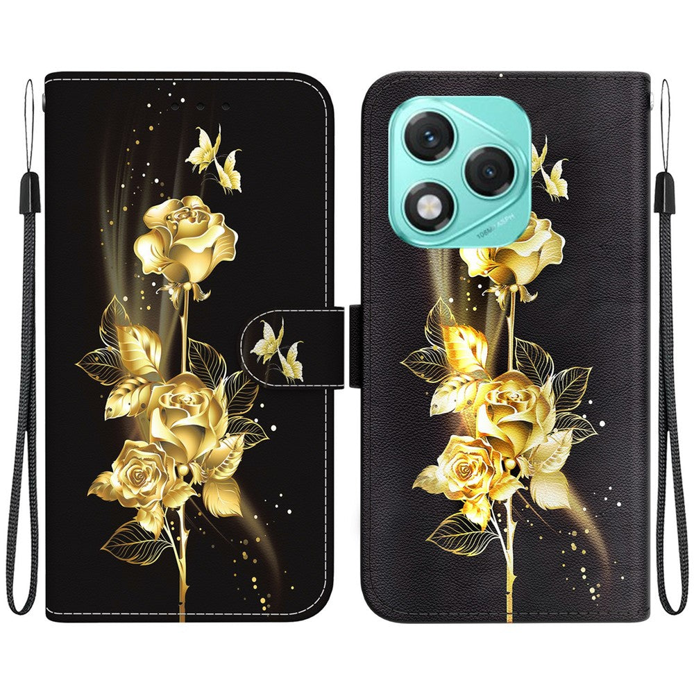For Honor 400 Lite 5G Wallet Phone Case Anti-Drop Leather Flip Cover Pattern Printing