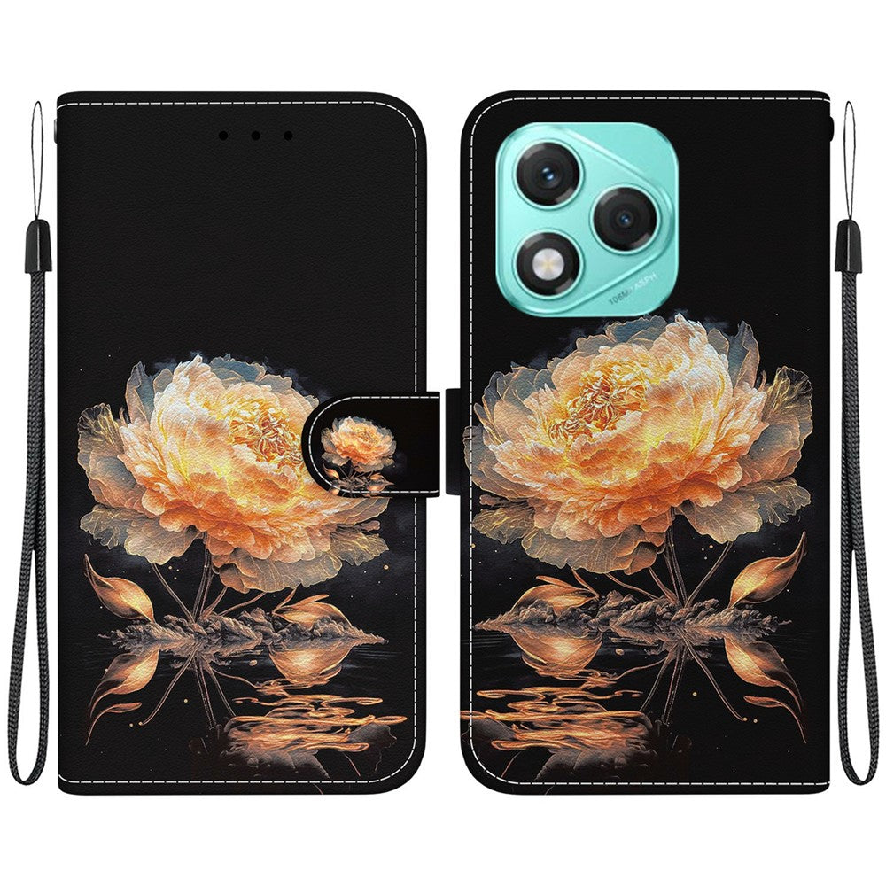 For Honor 400 Lite 5G Wallet Phone Case Anti-Drop Leather Flip Cover Pattern Printing