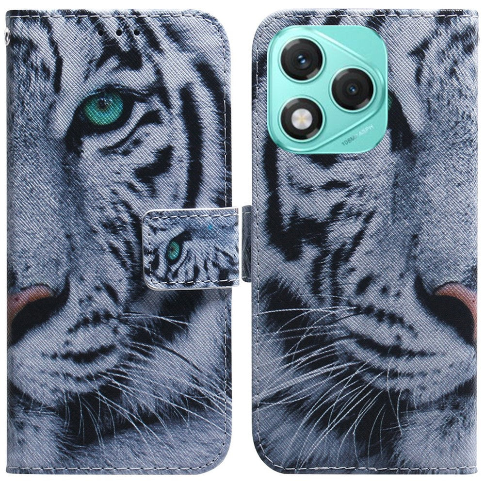 For Honor 400 Lite 5G Wallet Case Pattern Print Leather Phone Cover