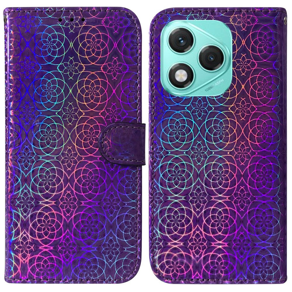 For Honor 400 Lite 5G Stand Case Dazzling Flower Leather Phone Cover