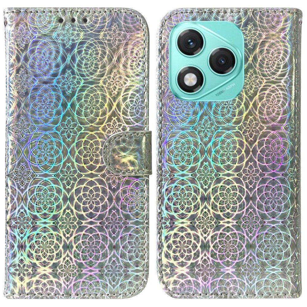 For Honor 400 Lite 5G Stand Case Dazzling Flower Leather Phone Cover