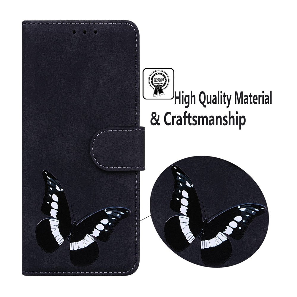 For Honor 400 Lite 5G Stand Case PU Leather Phone Cover Butterfly Printed