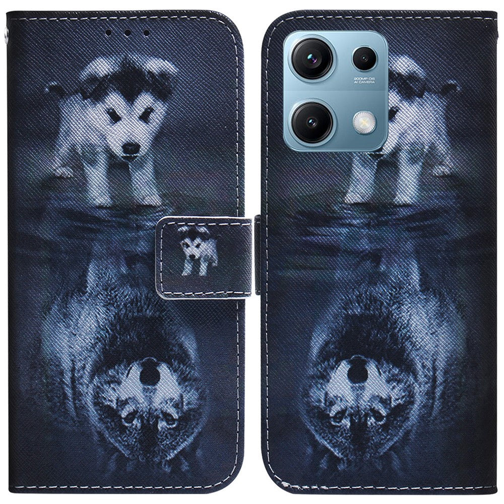 For Xiaomi Redmi Note 14S 4G Wallet Case Pattern Print Leather Phone Cover