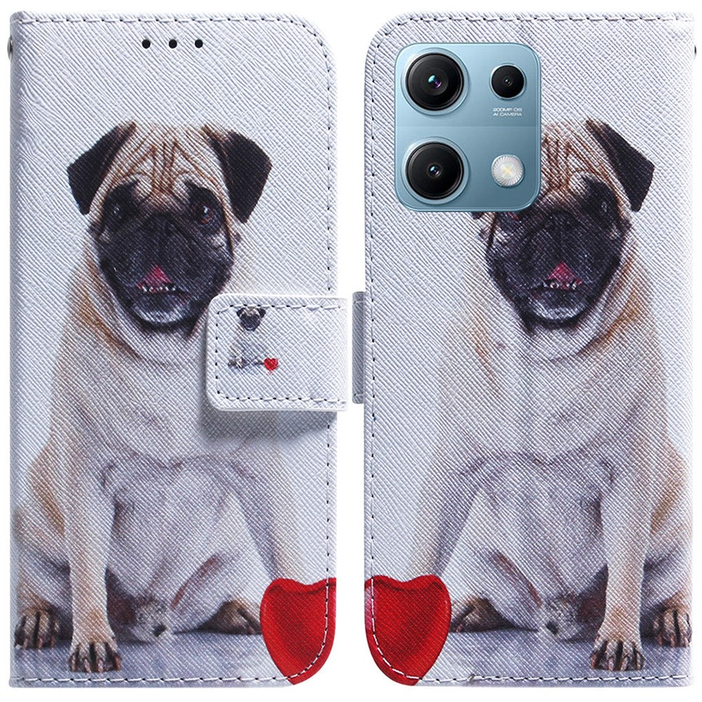 For Xiaomi Redmi Note 14S 4G Wallet Case Pattern Print Leather Phone Cover