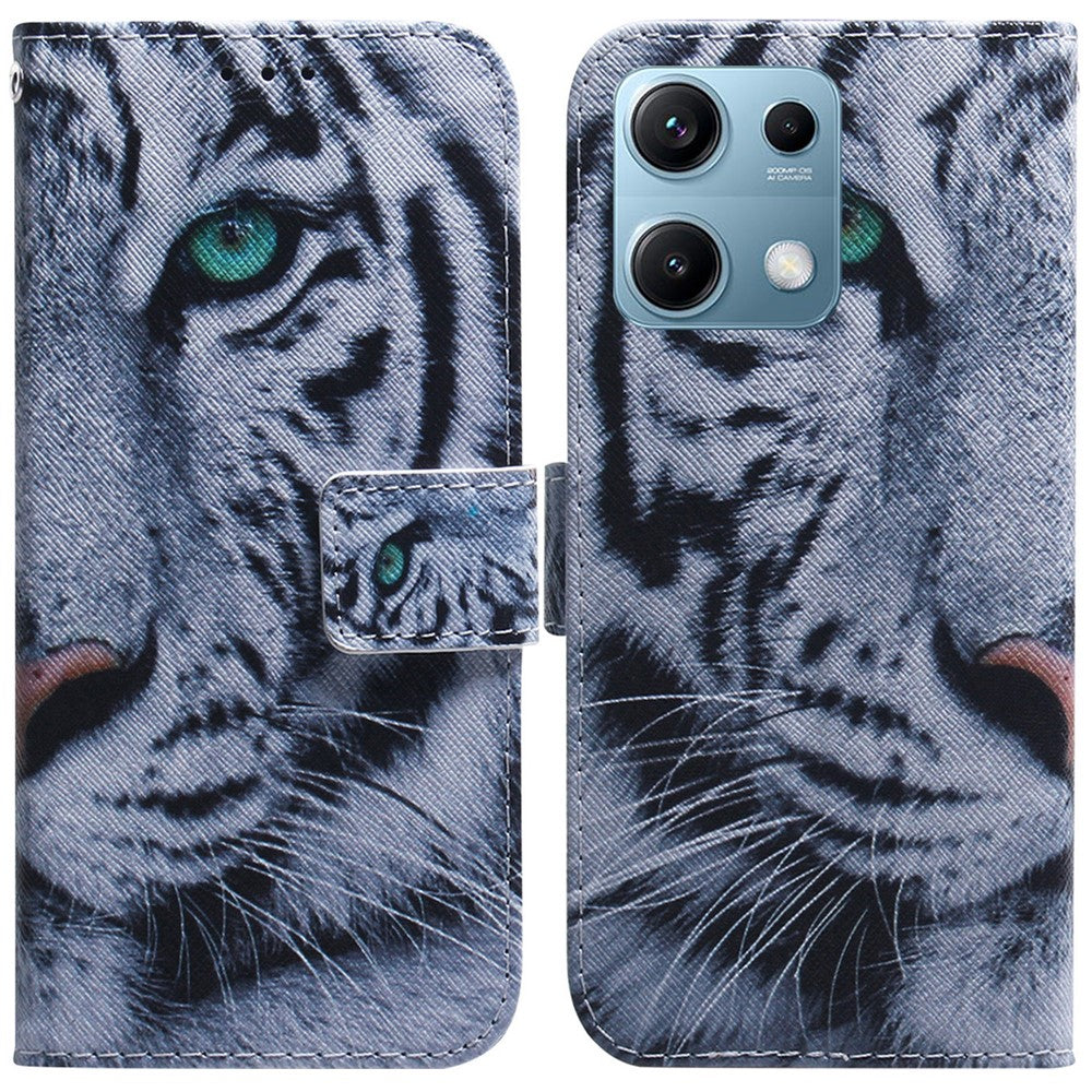 For Xiaomi Redmi Note 14S 4G Wallet Case Pattern Print Leather Phone Cover
